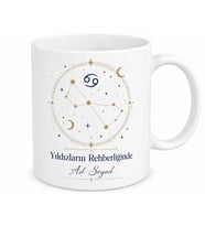 Kişiye Özel Burç Özellikleri Takımyıldızı Çizimli Astroloji Hediye Kupa Bardak
