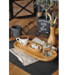 Bambum Latte - Küçük Dikdörtgen Tepsi (Camel)