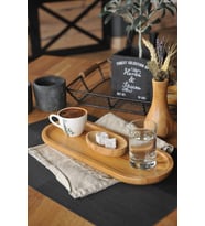Bambum Latte - Küçük Dikdörtgen Tepsi (Camel)