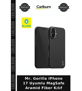 Mr. Gorilla iPhone 17 Uyumlu MagSafe Aramid Fiber Kılıf Cihaz Kılıfı Bireysel Seçim Telefon Koruma