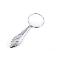 Gümüş Renkli 5x - 45 Mm Zarif Işlemeli Özel Tasarlanmış Büyüteç MG18155-8