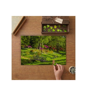 Parktaki Çiçekler - Doğa Tasarımı 240 parça Ahşap Puzzle Ahşap Kutuda MP05057