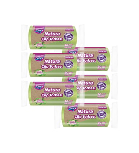Natura Çöp Torbası Küçük Boy 30'lu 40 x 50 cm Altılı Paket