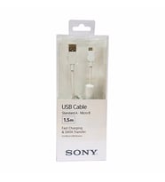 SONY CP-AB150 Hızlı Şarj Micro Usb Data ve Şarj Kablosu Beyaz