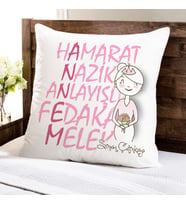 Kişiye Özel Kişiye Özel Akrostiş Annem Yazılı Yastık