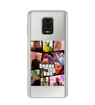 Redmi Note 9 Pro / 9s Uyumlu Breaking Bad Gta Tasarımlı Şeffaf Telefon Kılıfı