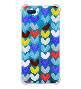 PrintiFy Oppo A12 Uyumlu Water Color 1 Baskılı Şeffaf Köşe Korumalı Antişok Kılıf