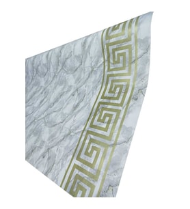 Mermer Desen Masa Örtüsü 140x250 cm Elyaf Tabanlı Yeni Model Masa örtüsü (Çok Renkli)