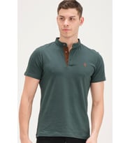 T8560 DEWBERRY T-SHIRT-YEŞİL