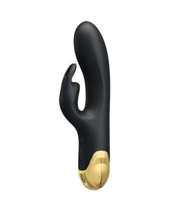 MorGece Altın Serisi 7 Titreşim Modlu USB Şarjlı Çift Uçlu Silikon Rabbit Vibratör