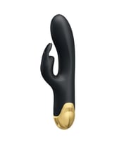 MorGece Altın Serisi 7 Titreşim Modlu USB Şarjlı Çift Uçlu Silikon Rabbit Vibratör