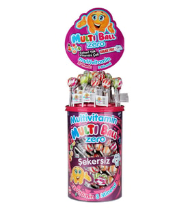 Multiball Lolipop Multivitamin Zero 150'li Paket
