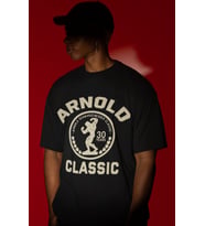 Tasarım Arnold Classic Bodybuilding Fitness Sporcu Baskılı Unisex Oversize Tişört