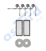 Roborock Saros Z70 Uyumlu 4 Yan Fırça 2 Filtre 2 Mop