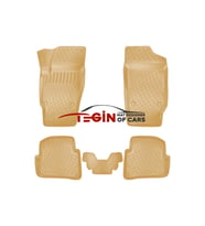 Seat İbiza 2012 3D Havuzlu Paspas Bej (Çok Renkli)