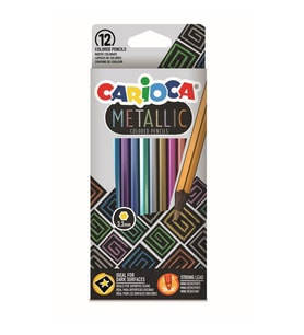 Carioca Metalik Kuru Boya 12 Renk 