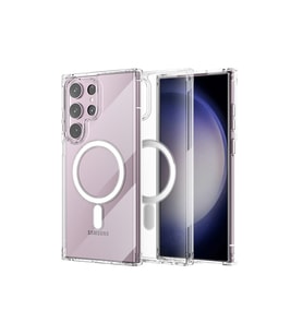 Samsung Galaxy S23 Ultra Kılıf Magneticsafe Şeffaf Silikon - Şeffaf