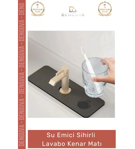 #LavaboMatı Diatom Çamur Mutfak Banyo Su Emici Kaymaz Leke Tutmaz Suni Deri Hijyenik Sihirli Lavabo