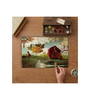 Kabak Ev - Cadılar Bayramı - Hallowen Tasarımı 240 parça Ahşap Puzzle Ahşap Kutuda MP01816