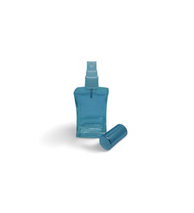 PARFÜM ŞİŞESİ 50 ML (10 ADET) GRİ KAPAK PLASTİK VALF İÇBÜKEY BOŞ ŞİŞE