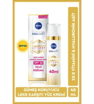 NIVEA Luminous630 Güneş Korumalı Leke Karşıtı Gündüz Yüz Kremi 40ml, SPF50, Hyaluronik Asit, E Vitamini