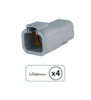 DTP04-4P Dişi Konnektör 4 Pin Kablosuz