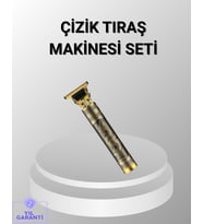 Şarjlı T Bıçaklı Saç ve Sakal Tıraş Makinesi – 3 Başlıklı, Güçlü Motorlu, 2 Saat Kullanım