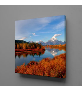 VADİ VE DERE MANZARASI KANVAS TABLO 200x200cm