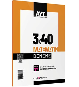Marka Yayınları Ayt Matematik 3X40 Deneme