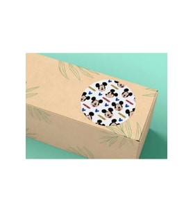 Minik Fareler Mouse Etiketi Yuvarlak Mat Çıkartma Round Sticker 4 Cm (40 Adet)