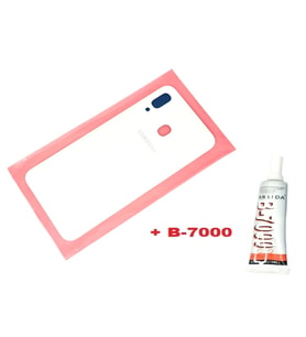 Tkgz Samsung Galaxy A30 A 305 Arka Pil Batarya Kapağı (B-7000) BEYAZ