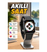 T500 Dokunmatik Akıllı Saat – 12 Tema Seçenekli Değiştirilebilir Kordonlu Unisex