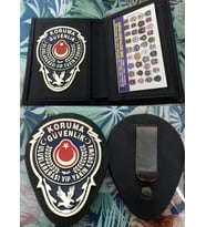YAKIN KORUMA-GÜVENLİK ROZETLİ CÜZDAN+KEMER ROZETİ SATINAL-SADECE YAKIN KORUMA KIMLIK KARTLI-YAKIN KORUMA GOREVLISI SATIN ALABILIR-SIVILE SATILMAZ