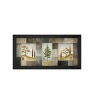 Manzara Temalı Kanvas Tablo 80 x 110 cm Siyah Çerçeve