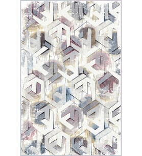 Eliana Home Baskılı, Yıkanabilir Kaymaz Taban Salon Halısı LNA1533-HT484 100x150 cm (Bej)