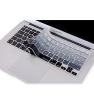 Laptop MacBook Air Pro Klavye Koruyucu 13-15-17inc İngilizce/Türkçe USTip A1466 (Siyah-Gri)