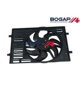5Q0121203DE Fan Motoru & Çerçevesi Set Brose Typ - Golf-Passat-Touaran-Superb-Leon-A3-1.4 Lt.-Cxsa-C