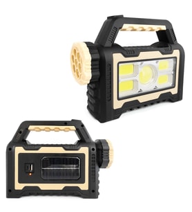 Hs-8031-B Solar Kamp Lambası Acil Durum Işığı Şarjlı 7 Led+55 Cob Led