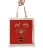 Alien Facehugger Free Hugs Xenomorph Bez Çanta Uzun Saplı