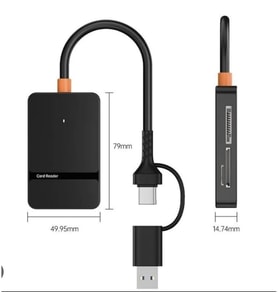 ZR783 Ads-316 Type-C + Usb 8 İn 1 Card Reader 5Gbps