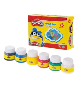 Play-Doh Parmak Boyası 6 Renk x 30 ml. 