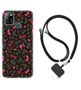 INFINIX Smart 4 5 6 Zero 8 S5 Pro Kılıf Boyun Askılı Silikon Barbie and Shoes 1413