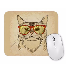 Gözlüklü Kedi  Cats Mouse Pad.jpg