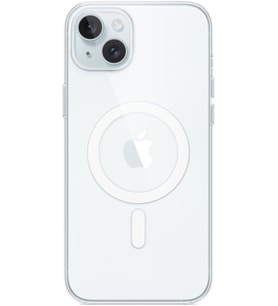 iPhone 15 Plus için MagSafe özellikli Şeffaf Kılıf Teşhir