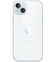 iPhone 15 Plus için MagSafe özellikli Şeffaf Kılıf Teşhir