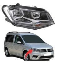 Vw Caddy Sağ Far H7 Nikelajlı 2016-2020 2K1941006