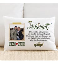 Kişiye Özel Sevgiliye Askerlik Hatırası Yastık