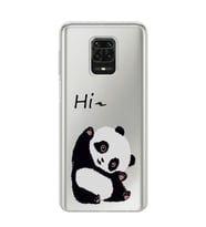 Redmi Note 9 Pro/Note 9S Uyumlu Sevimli Panda Desenli Şeffaf Telefon Kılıfı