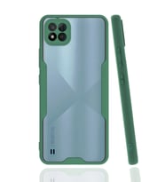 Pilelistore   Realme C11 2021 Kılıf Platin Silikon - Yeşil