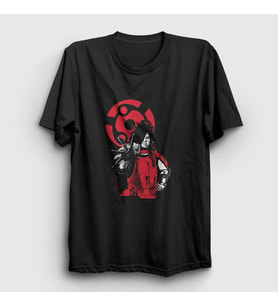 Presmono Unisex Siyah Madara Anime Naruto T-Shirt 133852tt